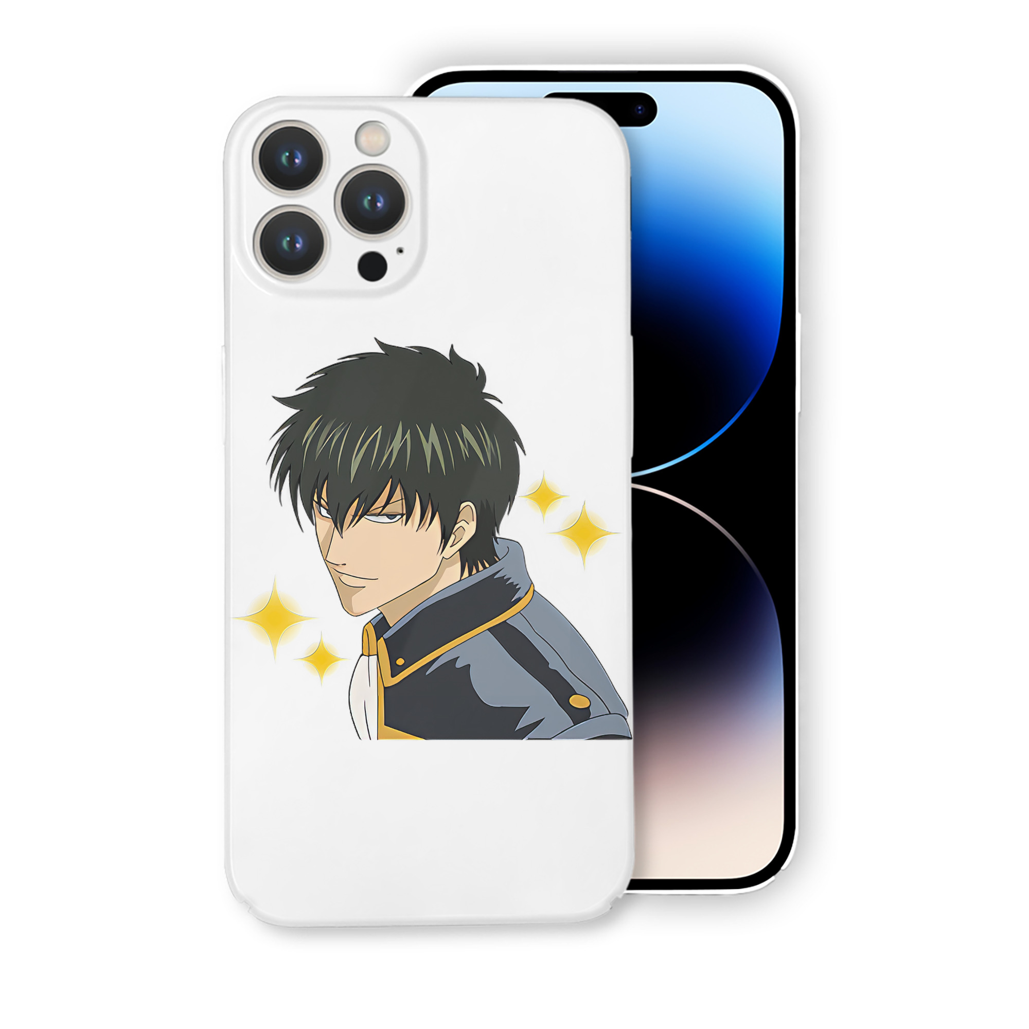 （画像用） ぎんたま 坂田銀時（さかたぎんとき） 神楽 志村新八（しむら しんぱち） GINTAMA Sakata Gintoki Kagura Shimura Shinpachi 【iPhone 14シリーズ対応】ハードケース